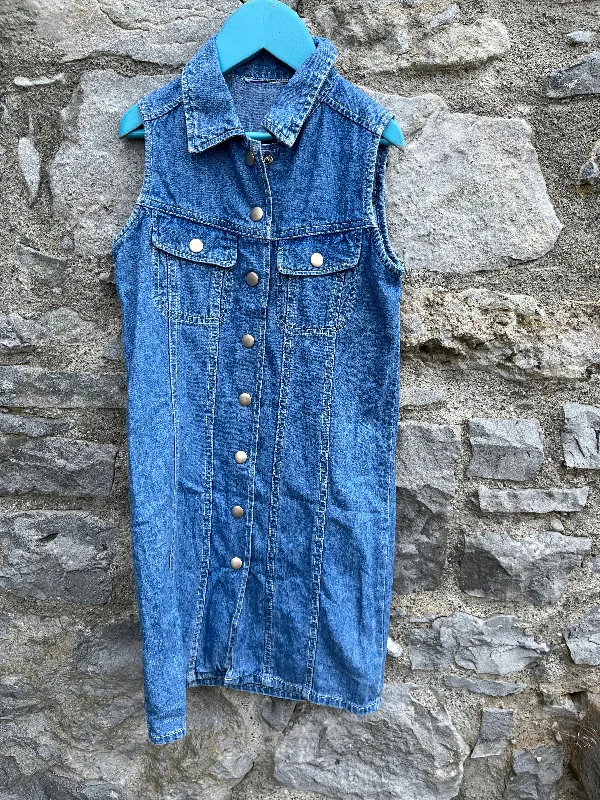 90s denim pinafore  10y (140cm)