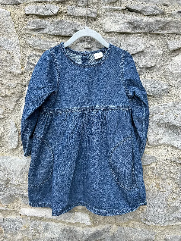 Denim dress   2-3y (92-98cm)