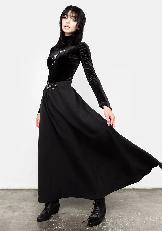 Haunted Midaxi Herringbone Skirt