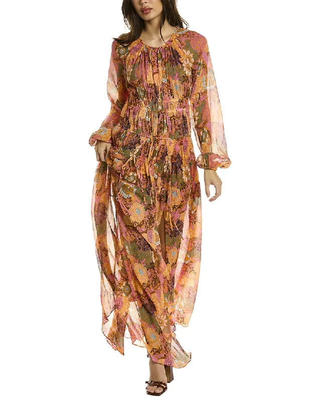 A.L.C. Valentina Silk Maxi Dress