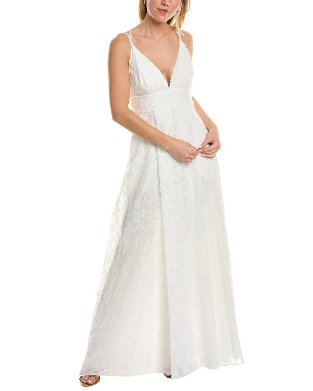 Aidan by Aidan Mattox Embroidered Ball Gown