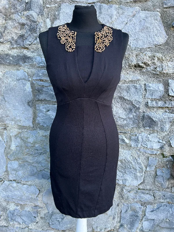 Black dress with Rhinestones uk 6-8