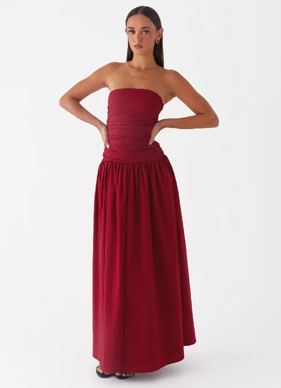 Carmel Maxi Dress - Merlot