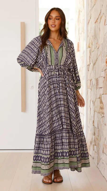 Catalonia Maxi Dress - Lorena Print