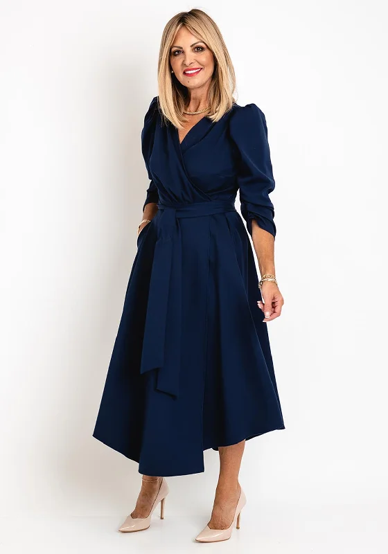 Coco Doll Emo Wrap Maxi Dress, Navy