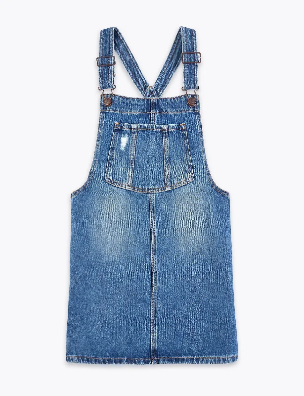 Denim Pinafore Dress