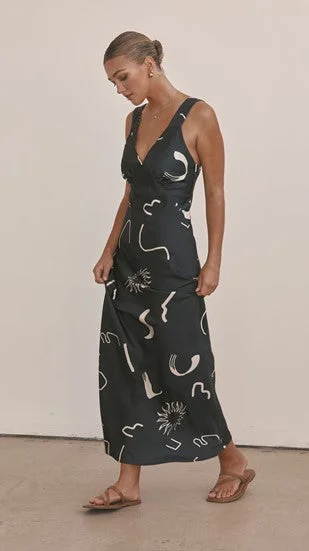 Glacia Maxi Dress - Navy