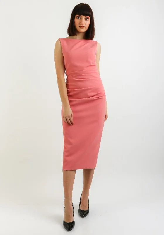 Kevan Jon Alice Bodycon Dress & Cape, Pink