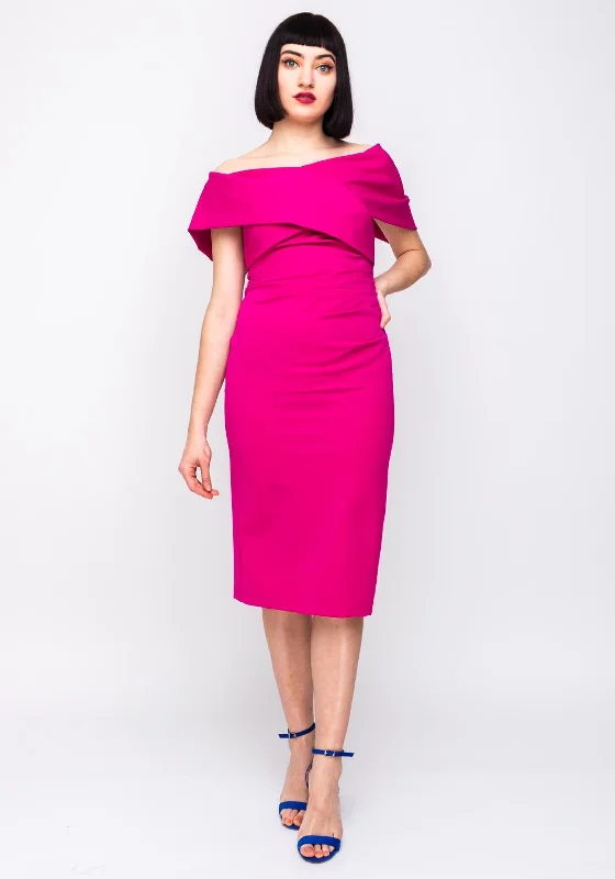 Kevan Jon Loren Bodycon Dress, Fuschia Pink