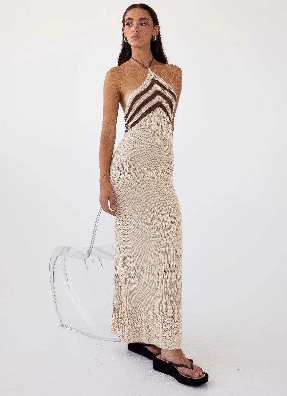 Masterpiece Knit Maxi Dress - Tiramisu