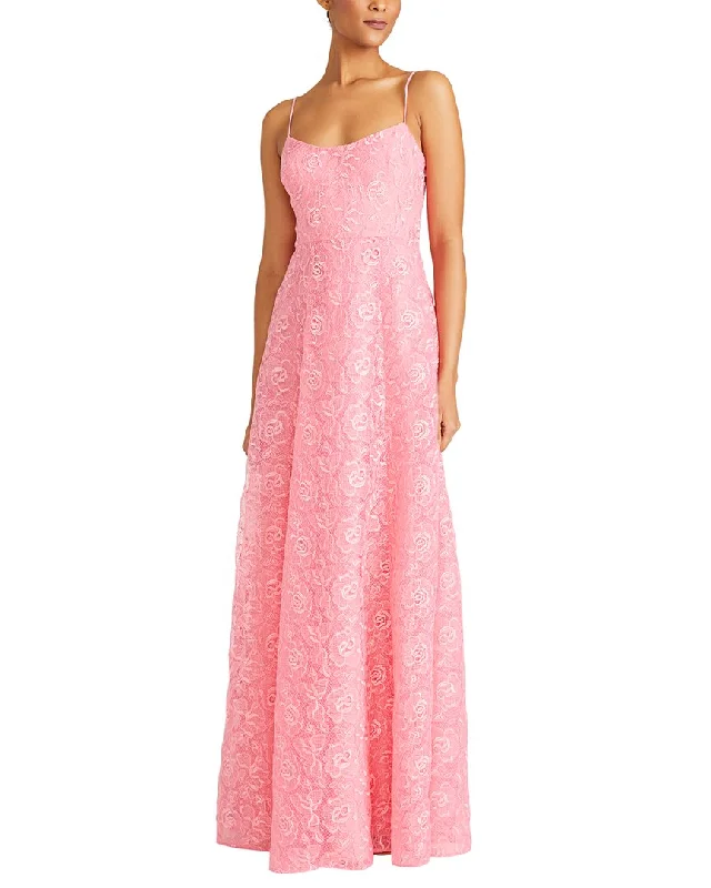 ML Monique Lhuillier Linda Lace Maxi Dress