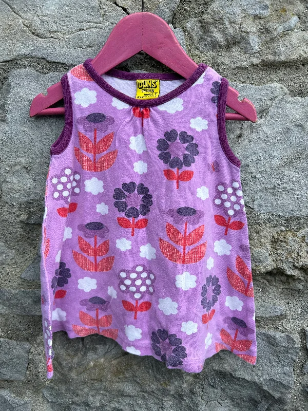 Pink flowers tunic  12-18m (80-86cm)