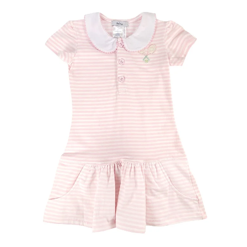 Pink Stripe Tennis Dress