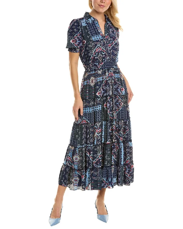 T Tahari Button Down Maxi Dress