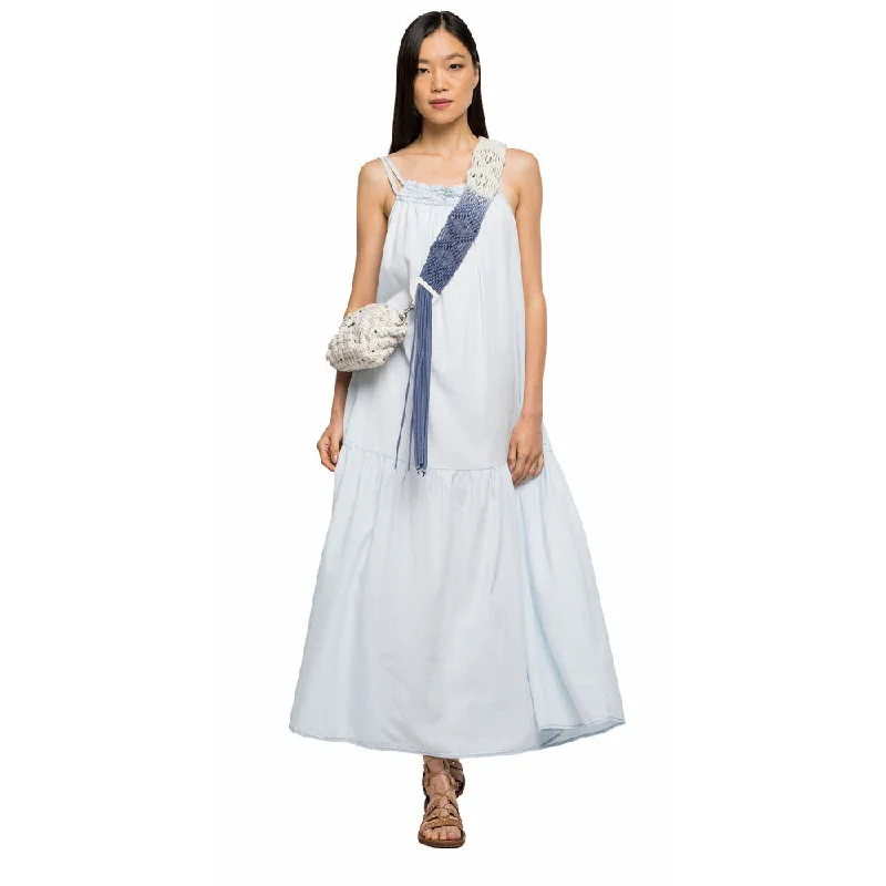 Replay Women's Denim Long Dress