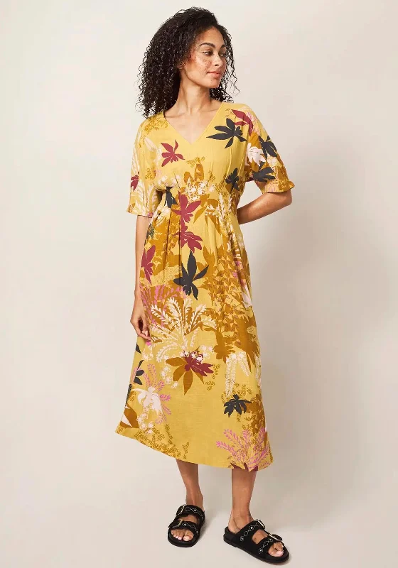 White Stuff Kate Mix Print Maxi Dress, Yellow Multi