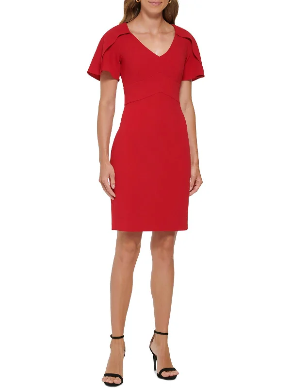 Womens Office Mini Sheath Dress