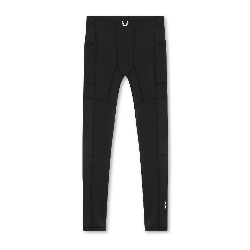 0691. WarpFlexx® Side Pocket Legging - Black