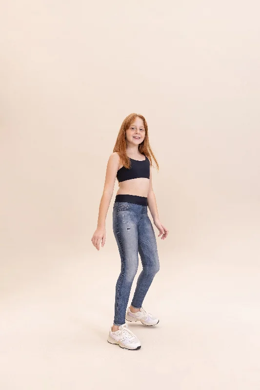 Denim Basic Kids Leggings