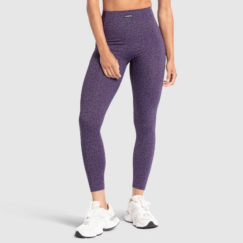 Desire Leggings - Purple Leopard