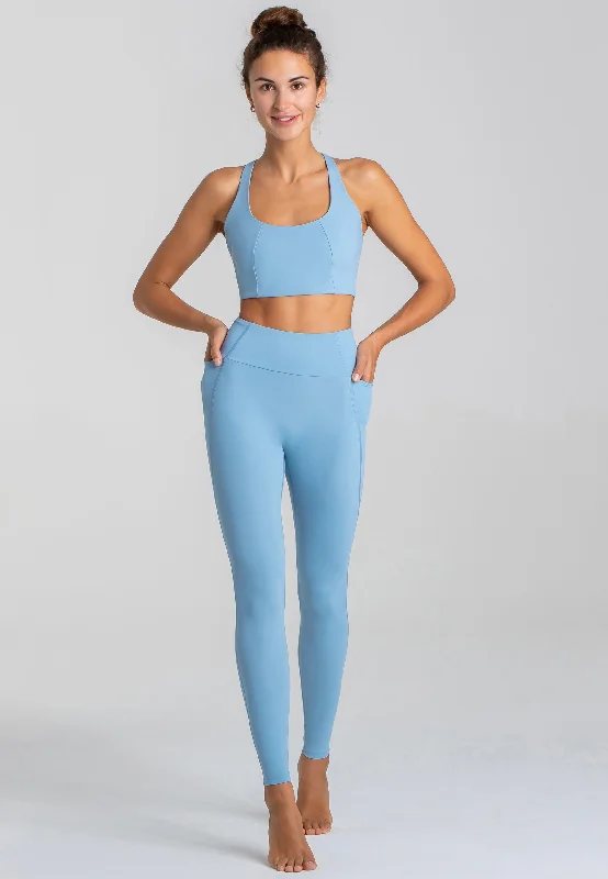 Force BH & Stretch Leggings Set - Dusty Baby Blue