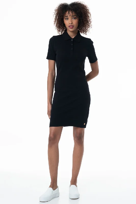 Golfer Bodycon Dress _ 153674 _ Black