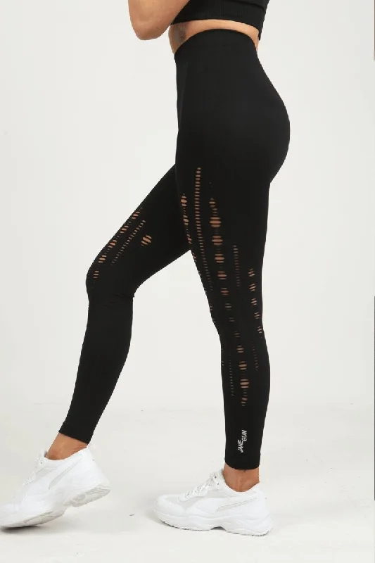 Mesh Leggings - Black