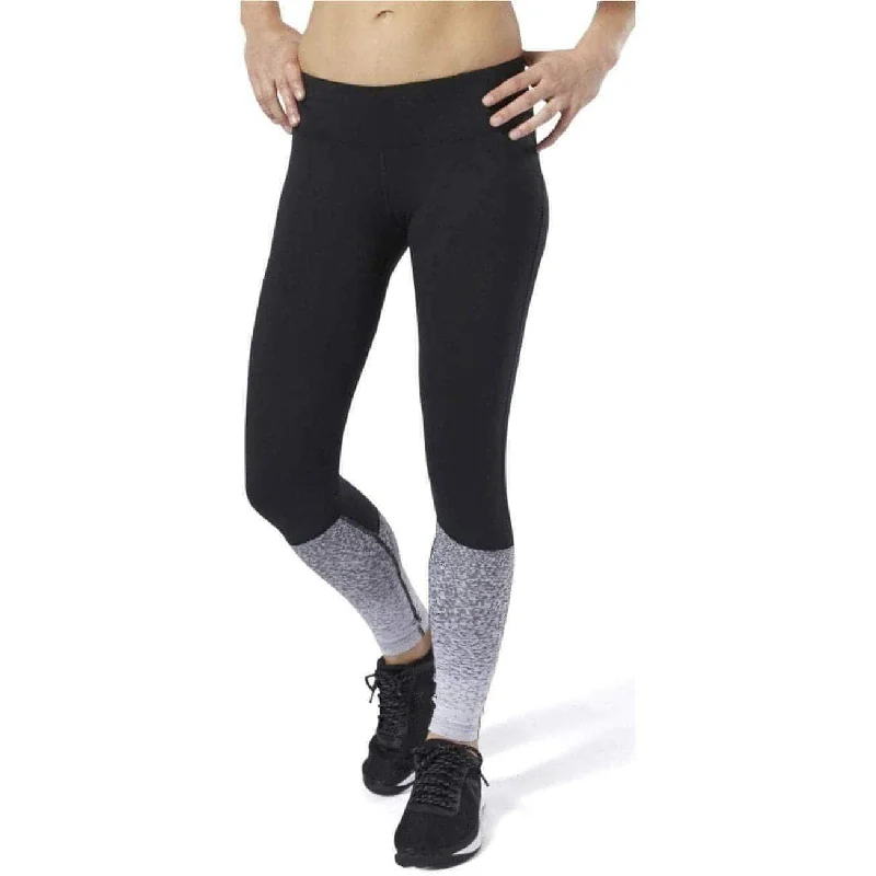 Reebok Crossfit Lux Fade Womens Long Training Tights - Black