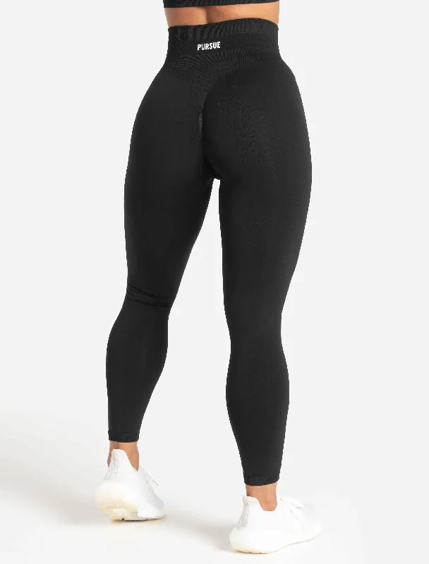 Scrunch Seamless Leggings - Black