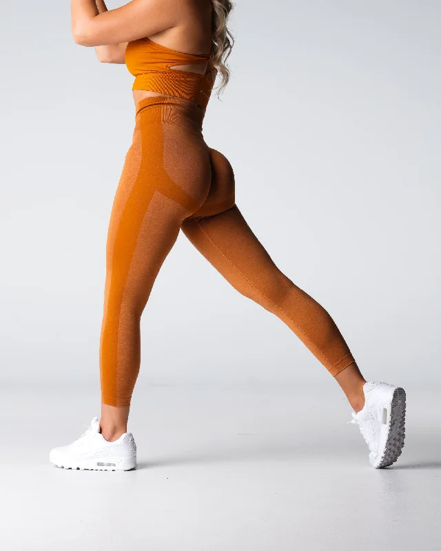 Terracotta Performance Seamless Leggings