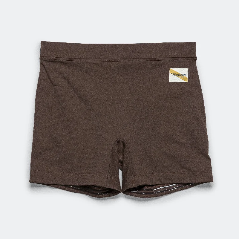 Womens Turnover Short Tights - Espresso