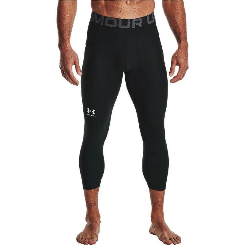 Under Armour HeatGear Mens 3/4 Capri Training Tights - Black