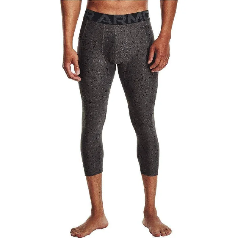 Under Armour HeatGear Mens 3/4 Capri Training Tights - Grey