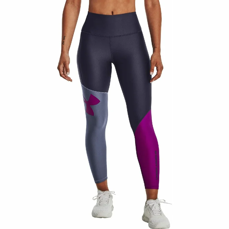 Under Armour HeatGear Womens 7/8 Training Tights - Purple