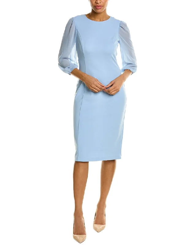 Adrianna Papell 3/4-Sleeve Sheath Dress