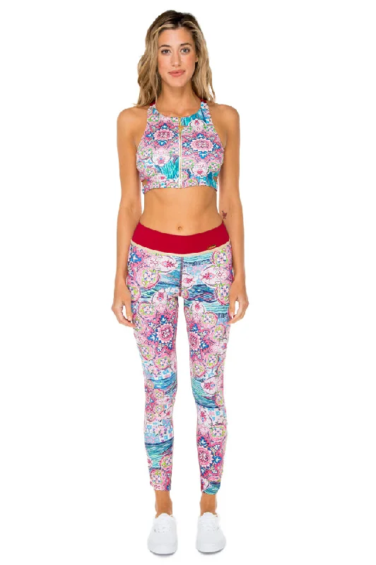 AZUCAR - Racer Back Sports Bra & Skinny Leggings • Multicolor