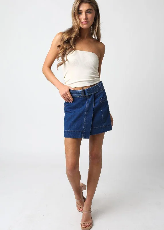 Cindy Wrap Denim Skirt ***FINAL SALE***