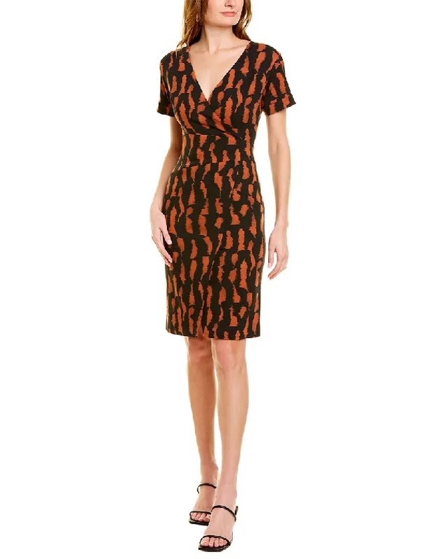 Etro V-Neck Wool Sheath Dress