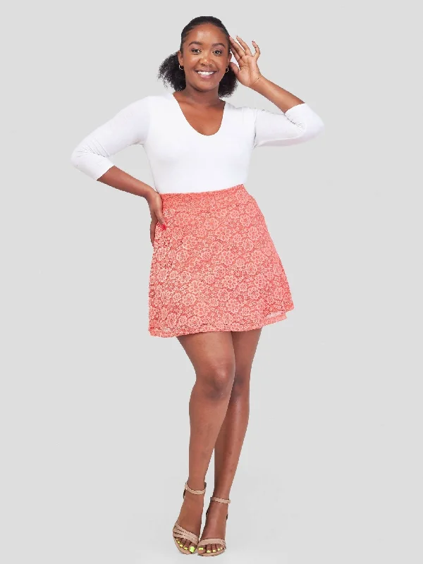 Immaculate Chic Golf/Tennis Lace Skirt - Pink