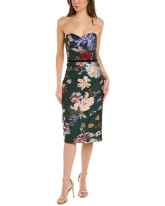 Marchesa Notte Sweetheart Sheath Dress