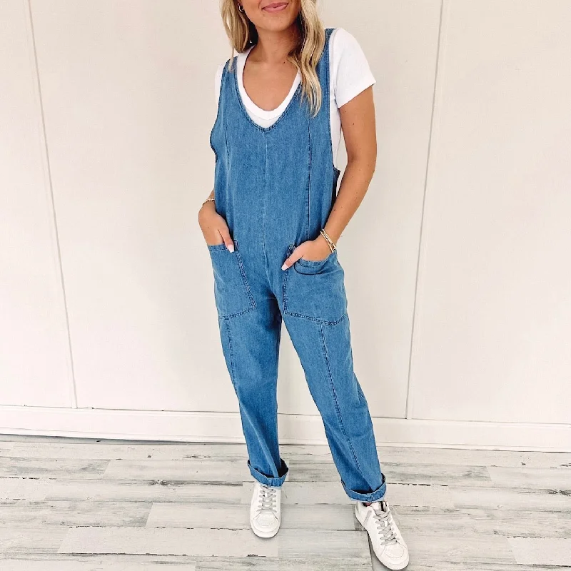 Penelope Denim Onesie