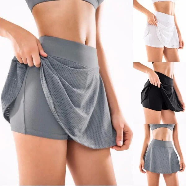 Running Fitness Exercise High Sports Waist Yoga Female Pantskirt Skirt