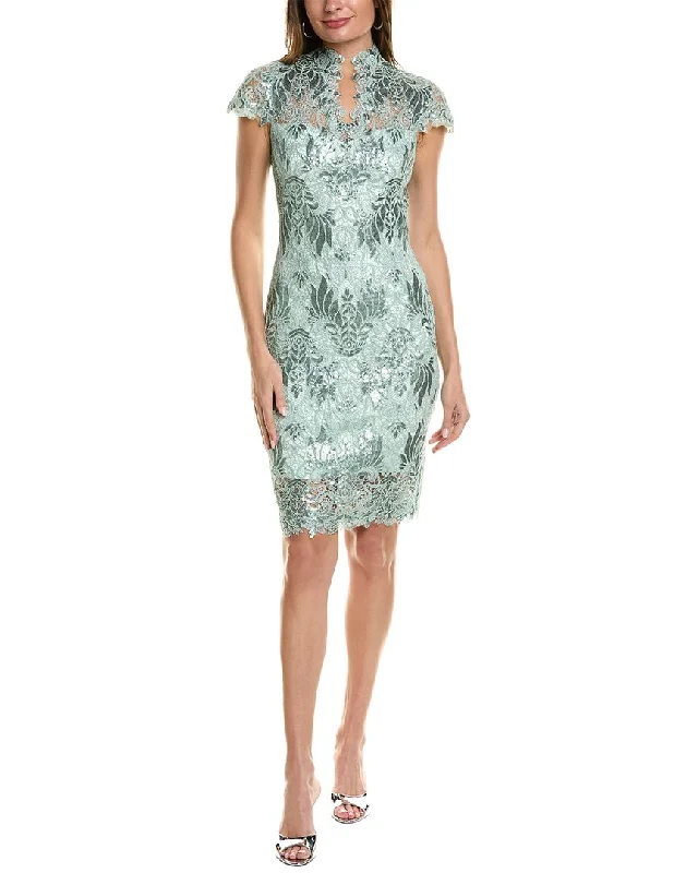 Tadashi Shoji Embroidered Lace Sheath Dress