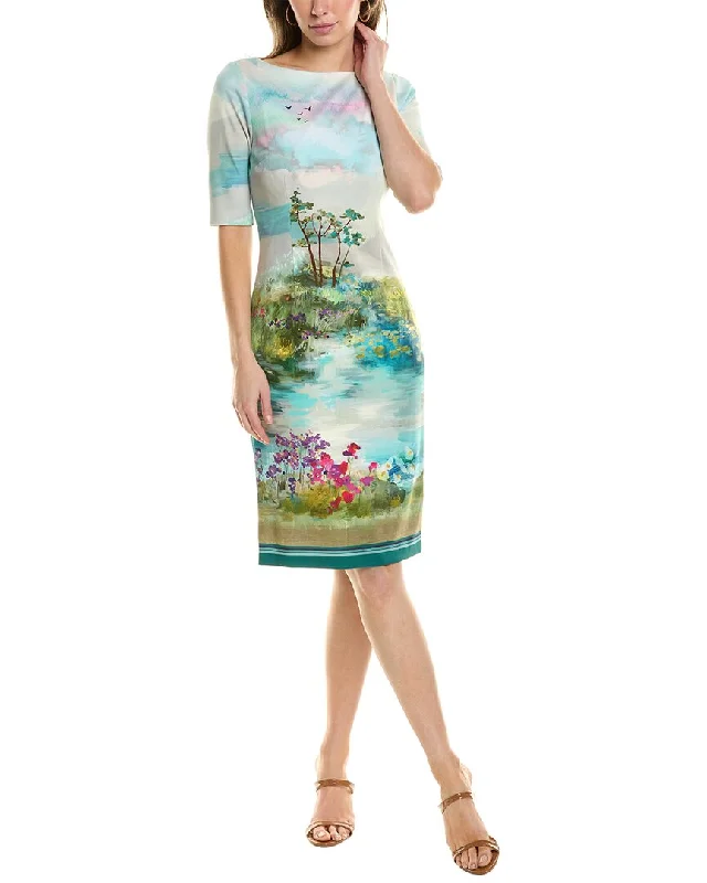 Teri Jon by Rickie Freeman Scuba Sheath Dress