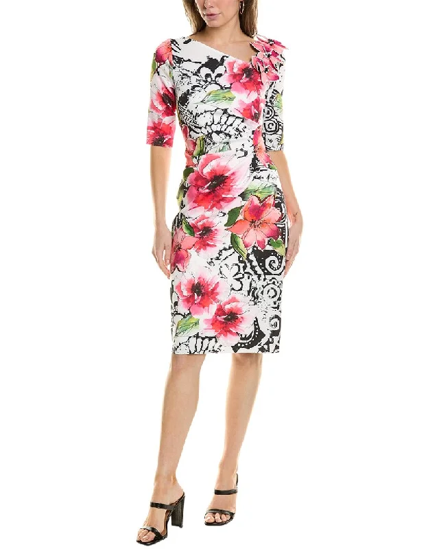 Teri Jon by Rickie Freeman Scuba Sheath Dress