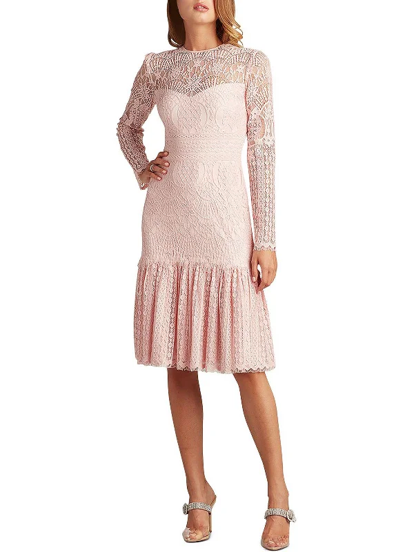 Womens Cocktail Lace Sheath Dress