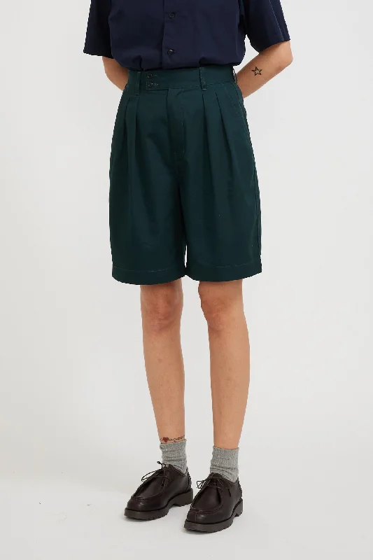 2 Tuck Shorts Green