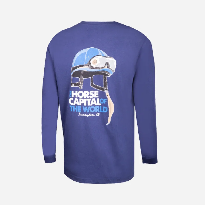 Ahead Keeneland Long Sleeve Horse Capital Tee