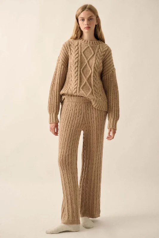 Better Together Cable Knit Sweater Pants