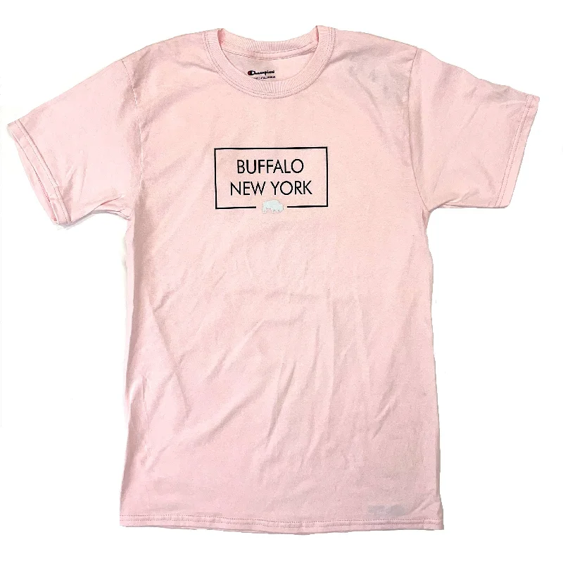 women's t-shirts with lace -BFLO Champion Pink Candy T-Shirt